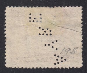 Newfoundland #195 Used AYRE Perfin