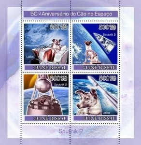 Guinea - Bissau 2007 - Dog in Space / Sputnik II 4v, Michel 3683-3686