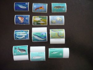 Stamps - Japan - Scott# 860-871 - Mint Never Hinged Set of 12 Stamps