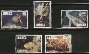 JAMAICA Scott 523-527 MH* sea life set