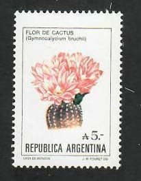 Argentina; Scott 1526; 1985;  Unused; NH; Flowers