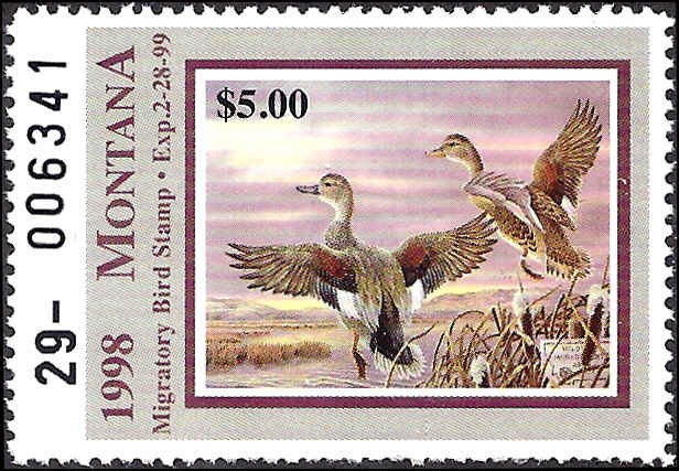 MT46 Mint,OG,NH... State Duck Stamp.. SCV $7.00