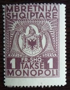 ALBANIA - REVENUE STAMP! albanien stempelmarke italy kosovo J8