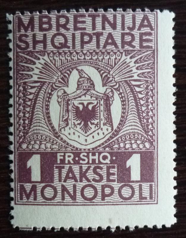 ALBANIA - REVENUE STAMP! albanien stempelmarke italy kosovo J8