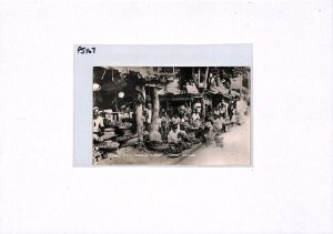 CEYLON Postcard Colombo *BORELLA MARKET/VEGETABLE STALL* PPC Real Photo PJ167