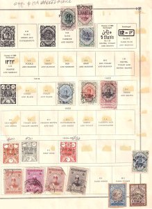 IRAN 2 ALBUM PAGES COLLECTION LOT $179 SCV FOR MARKED STAMPS ALONE