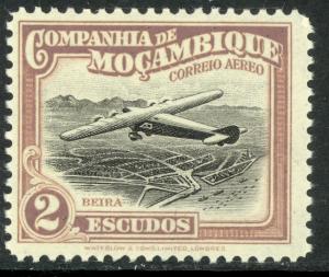 MOZAMBIQUE COMPANY 1935 2e AIRPLANE OVER BEIRA  Airmail Issue Sc C12 MNH