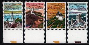 Switzerland 813-816 used stamps superb cancels tourism industry (1)