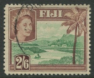 STAMP STATION PERTH Fiji #159 QEII Definitive Issue Used 1954 CV$0.75