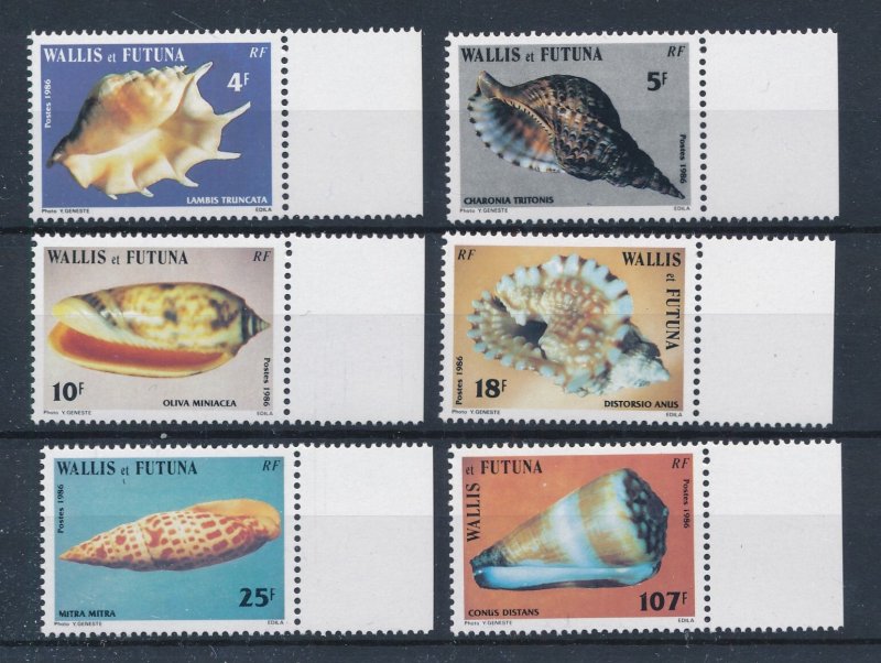 [BIN2765] Wallis Futuna 1986 Shells good set of stamps very fine MNH