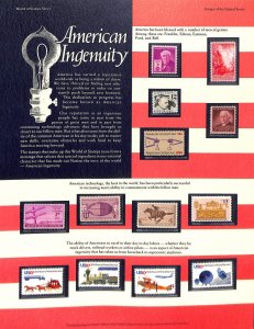 Postal Commemorative Society Stamp Panel MNH, United States American Ingenuity