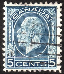 1932, Canada 5c, Used, Sc 199