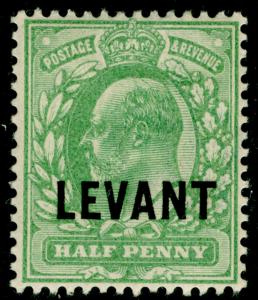 BRITISH LEVANT SG L1, ½d pale yellowish green, M MINT.