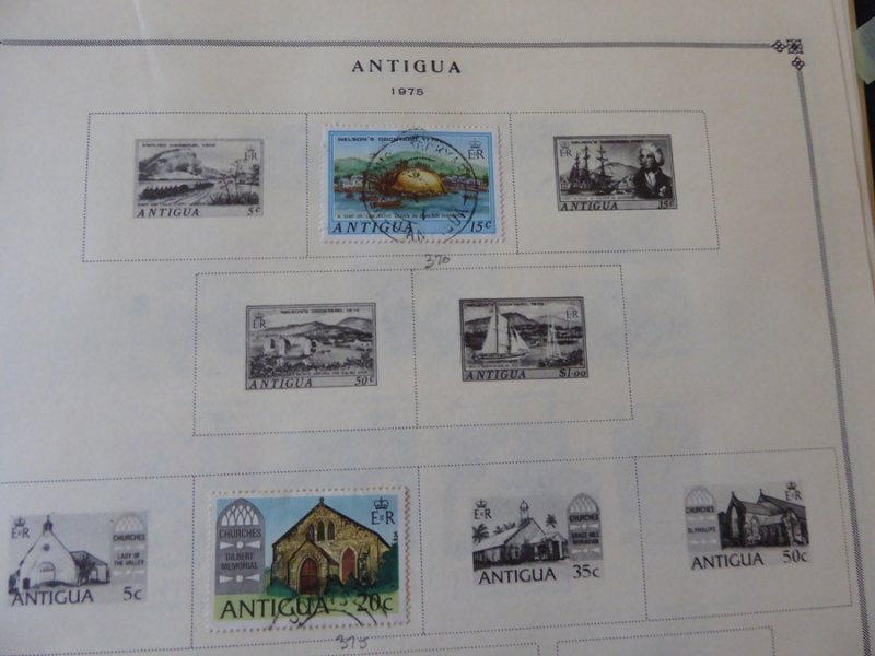 Antigua 1921-1985 Stamp Collection on Scott International Pages