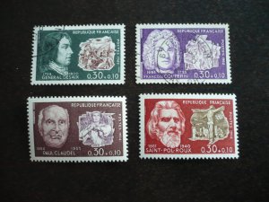 Stamps - France - Scott# B417-B420 - Mint Hinged & Used Set of 4 Stamps