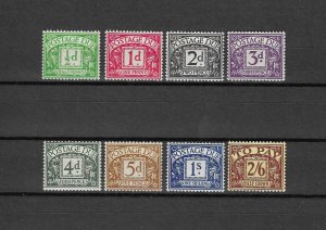 GREAT BRITAIN 1937/8 SG D27/34 MNH Cat £300