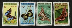 Gabon 272-5 MNH Butterflies