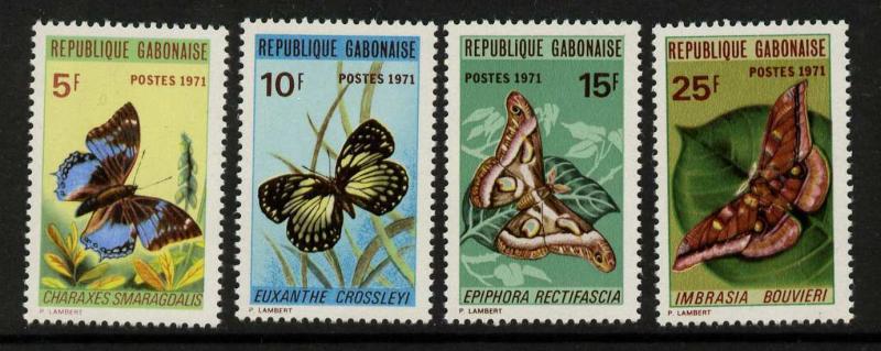 Gabon 272-5 MNH Butterflies