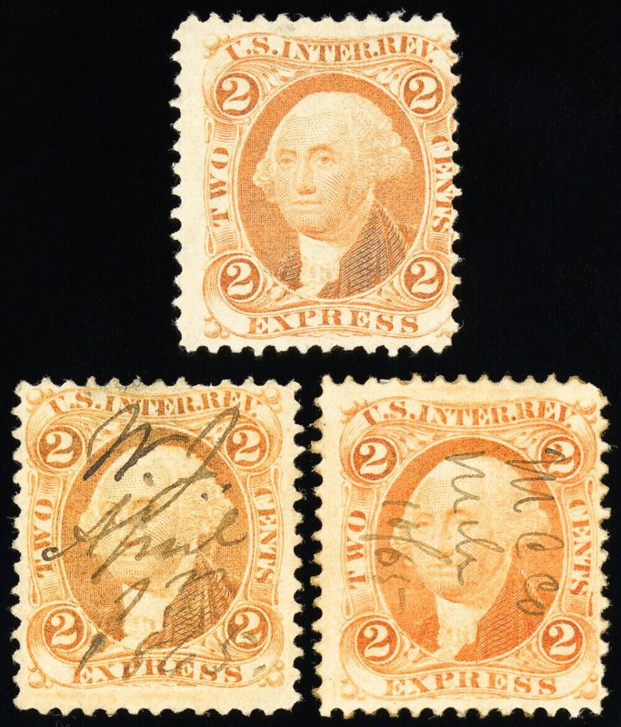 US Stamps # R10c Revenue Used F-VF Lot Of 3