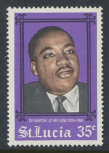 St Lucia SC# 236  MNH  martin Luther King Jr. 1968 see details & scan