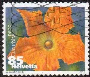 Switzerland 1414 - Used - 85c Field Pumpkin Blossom (2011) (cv $1.15)