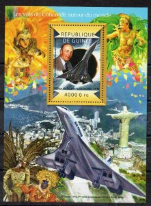 GUINEA - CONCORDE - AROUND THE WORLD - AVIATION - 1 Stamp -