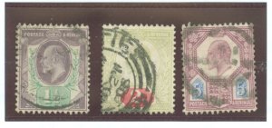 Great Britain #129/130/134 Used Single (King)