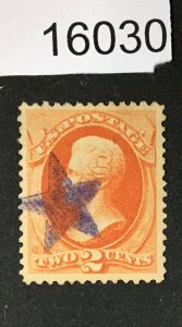 MOMEN: US STAMPS # 183 FANCY STAR USED LOT #16030