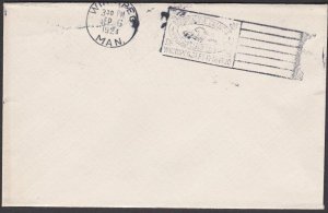 CANADA 1924 Winnipeg Stamp Exhibition slogan 'proof' strike on plain cover..T265