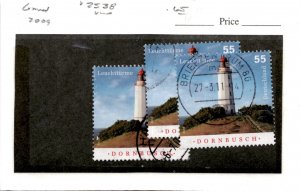 Germany, Postage Stamp, #2538 (4 Ea) Used, 2009 Lighthouse (AB)