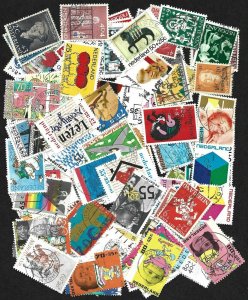 Netherlands Collection of 100 Different Semi-Postal Stamps - Used