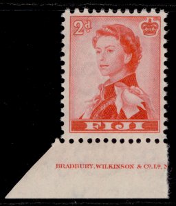 FIJI QEII SG301, 2d rose-red, NH MINT.