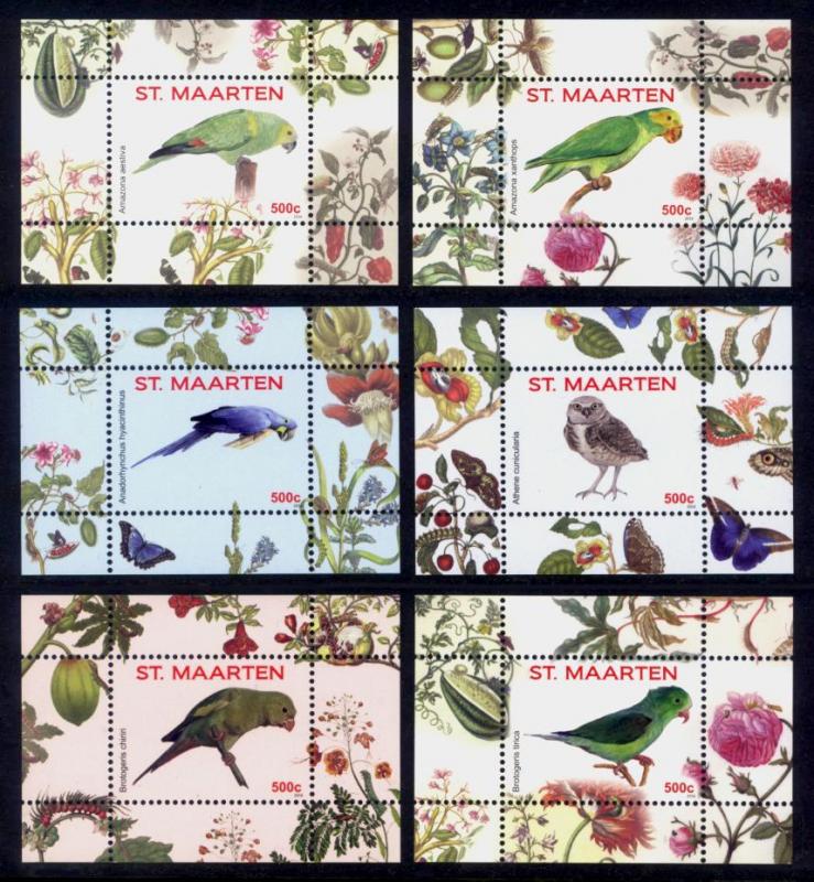 St. Martin Sc# 90-101 MNH Birds 2016 (12x S/S)