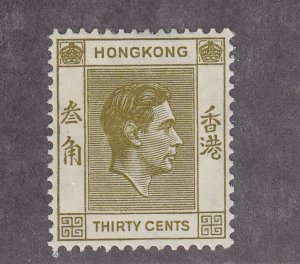 Hong Kong Scott # 161 VF-OG mint lightly hinged nice color cv $ 110 ! see pic !