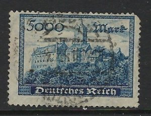 Germany 237 Used 1923 issue / rounded corner perf (fe4261)