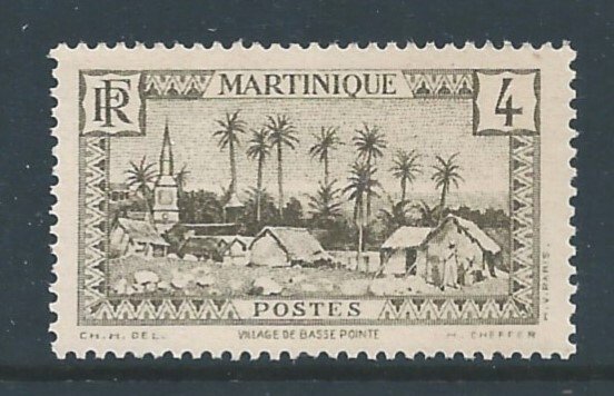 Martinique #136 NH 4c Village of Basse-Pointe
