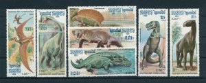 [105496] Cambodia 1986 Prehistoric animals dinosaurs  MNH