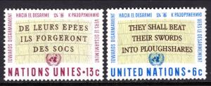 UN New York 177-178 MNH VF