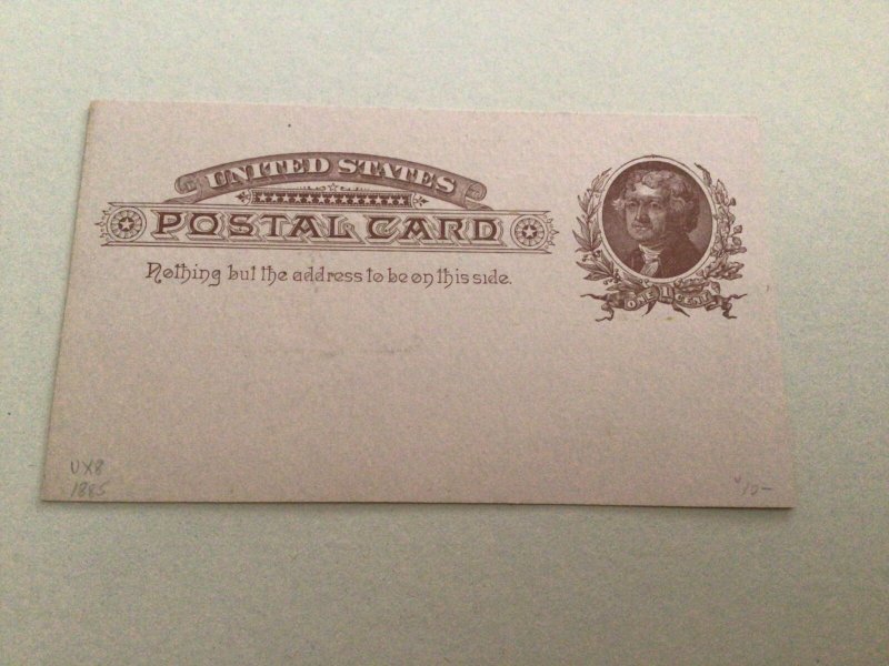 U. S. M. & J. S. Perrine Philadelphia  1885 postal card 67104