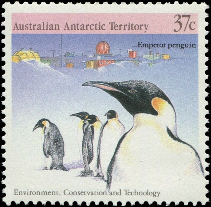 Australian Antarctic Territory 1988 Sc L76a-e Penguin Albatross Dolphin CV $5.25