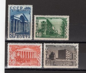 RUSSIA YR 1950,SC 1477-80,MI 1480-83,MNH,STALINGRAD RESTORATION,DARK SHADE