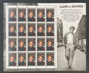 Scott 3082 JAMES DEAN Sheet of 20 US 32¢ Stamps 1996
