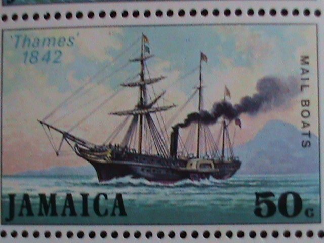 JAMAICA-1974-SC#382a ROUTH OF THE MAIL BOATS MNH-S/S-VF WE SHIP TO WORLD WIDE