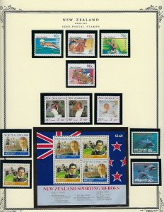 NEW ZEALAND ALMOST COMPLETE SEMIPOSTALS 1929-1991 MINT LH/NEVER HINGED