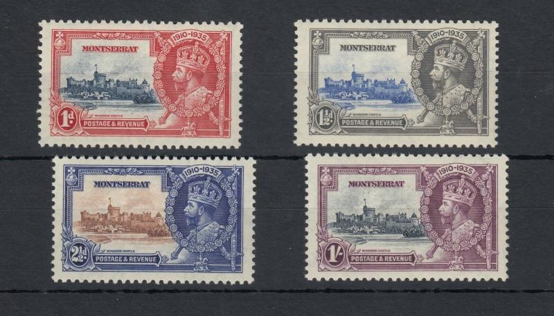 Montserrat KGV 1935 Silver Jubilee Set SG94/97 MH J5330