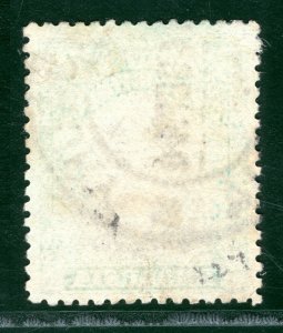 RHODESIA BSACo KGV Admiral SG.227 5d Black & Bright Green Used Cat £60 EBLUE38