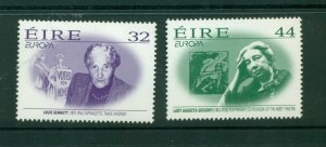 Ireland #1008-09 (1996 Europa Famous Women set) VFMNH CV $2.30