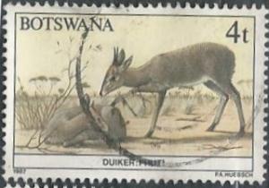 Botswana 407 (used) 4t duiker (1987)