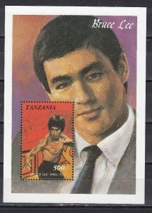 Tanzania 1991 - Bruce Lee - Stamp Souvenir Sheet - MNH