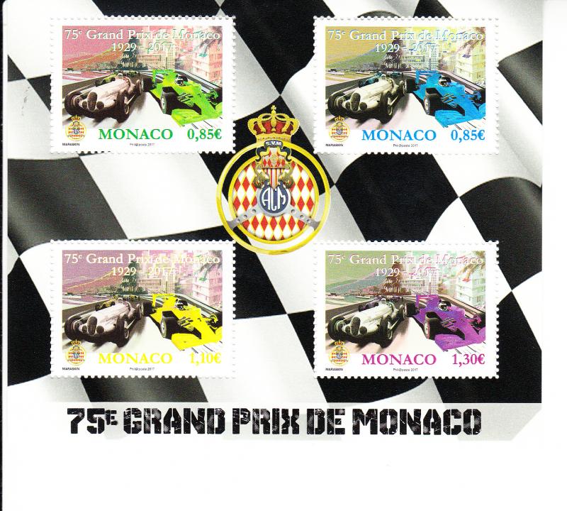 2017 Monaco 75th Grand Prix MS4 (Scott NA) MNH